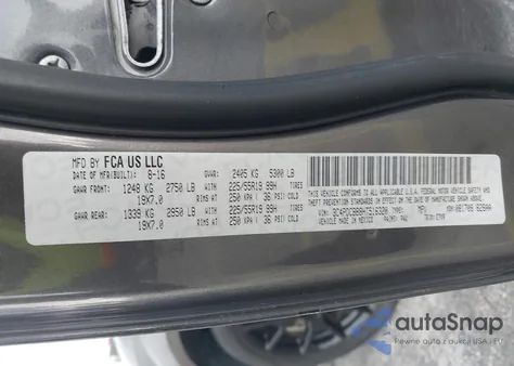 2017 Dodge Journey Sxt из США, поврежденный, VIN 3C4PDCBB8HT516320